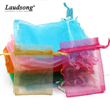 50pcs Organza Bags Jewelry Packaging Wedding Pouches