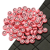 Acrylic Beads Smile Face Charms for Kids Bracelets