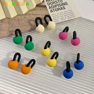 Acrylic Pendant Earrings Sweet Stud Earrings Girls Birthday Gift