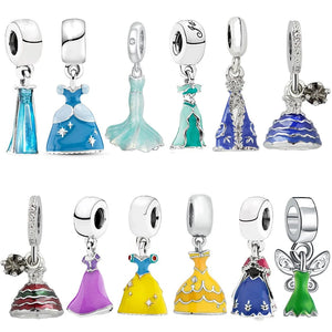 Anime Princess Dress Pendant DIY Fit Original Pan Charms Bracelet