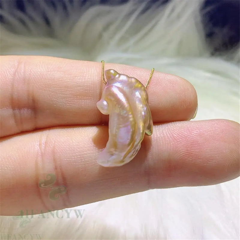 Baroque Pearl 18k Necklace 18" Aurora Jewelry Wedding