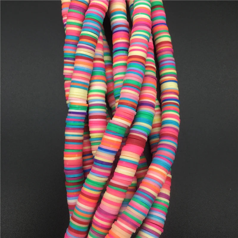 African Vinyl Disk Beads for DIY Jewelry