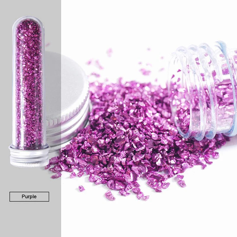Crushed Glass Stones Resin Filling for DIY Epoxy Mold