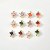 Double Hanging Diamond Crystal Glass DIY Earrings Jewelry