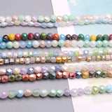 Faceted Crystal Glass Beads for Jewelry Making DIY