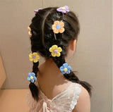 Flower Side Barrettes Bow Braided Hair Chain Pearl Butterfly Hair Chain
