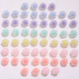 Frosted Beads Medium Beads Rose Flower Beaded Loose Beads