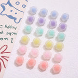 Frosted Beads Medium Beads Rose Flower Beaded Loose Beads