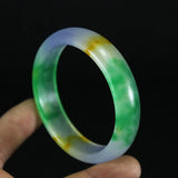 Jade Bangle Bracelet Natural Charm Jewellery Accessories Hand-Carved Amulet