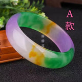 Jade Bangle Bracelet Natural Charm Jewellery Accessories Hand-Carved Amulet