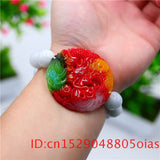 Jade Dragon Bracelet Amulet Women Jadeite Charm Beads Bangle