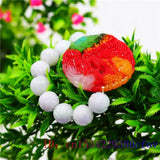 Jade Dragon Bracelet Men Women Beads Bangle Jadeite Elastic Jewellery
