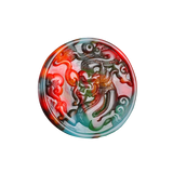Chinese Carved Jade Dragon Pendant Necklace Natural Charm Jadeite Amulet