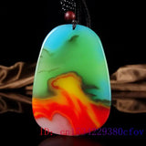 Jade Landscape Pendant Necklace for Charm Jewelry