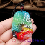 Jade Landscape Pendant Necklace for Charm Jewelry
