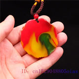 Jade Maitreya Pendant Carved Buddha Gemstone Women Jewelry Necklace