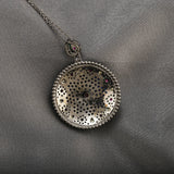 Mysterious Ethnic Pendant Flower Logo Unique L Necklace for Women