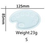 Palette Mold DIY Epoxy Resin Mold Drawing Board Silicone Mould Art Crafts Jewelr