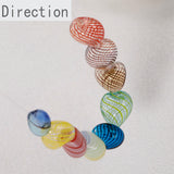 Peach Heart Glass Bead Pendant for DIY Jewelry Making