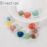 Peach Heart Glass Bead Pendant for DIY Jewelry Making
