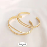14K Copper Clad Hyperbolic Open Bracelet DIY Bracelet