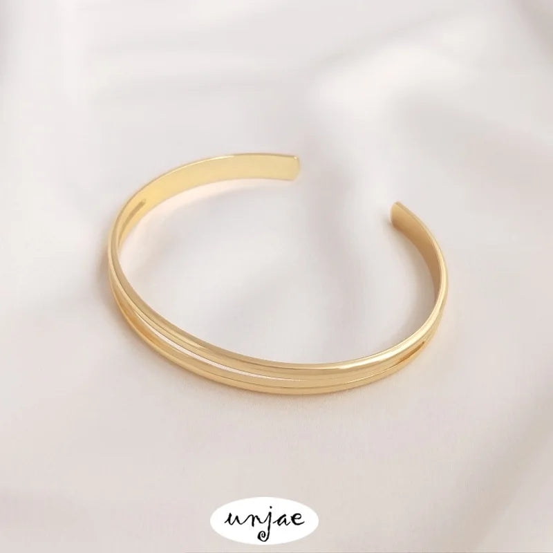 14K Copper Clad Hyperbolic Open Bracelet DIY Bracelet