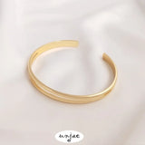 14K Copper Clad Hyperbolic Open Bracelet DIY Bracelet