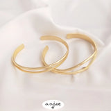 14K Copper Clad Hyperbolic Open Bracelet DIY Bracelet