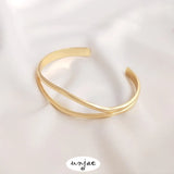 14K Copper Clad Hyperbolic Open Bracelet DIY Bracelet