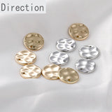 14K Copper Plated Disc Pendant for DIY Jewelry Making