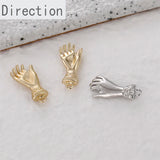 14K Personality Palm Gesture Pendant DIY Jewelry Making Kit