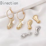 14K Personality Palm Gesture Pendant DIY Jewelry Making Kit