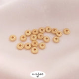 14K Threaded Flat Bead Lantern Bead Hot Wheel Separator Loose Bead