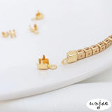 14K Zircon Claw Chain Buckle DIY Jewelry Accessories