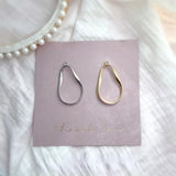 Alloy Rose Oval Double Hanging DIY Earrings Jewelry Material