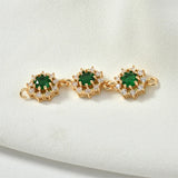 Copper Plated Crystal Zircon DIY Vintage Earrings Bracelet Necklace Accessories