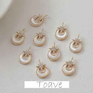 Copper Zircon Pendant Jewelry Material Accessories