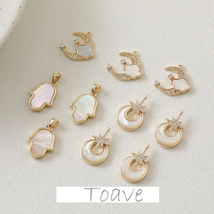 Copper Zircon Pendant Jewelry Material Accessories