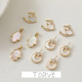 Copper Zircon Pendant Jewelry Material Accessories