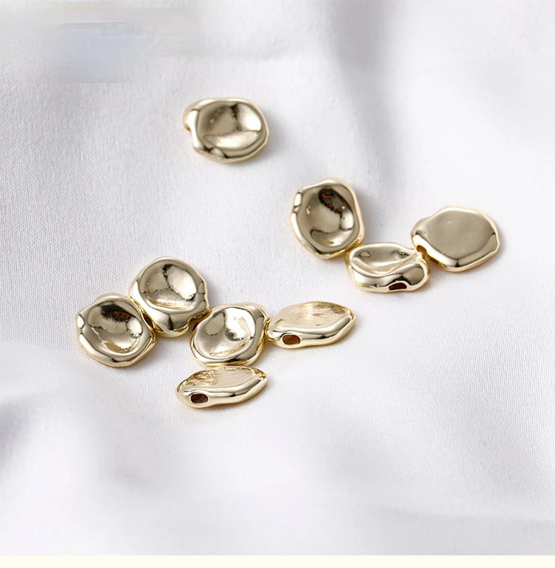 14K Plated High Pendant Lentils DIY Hand Necklace