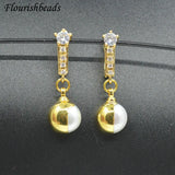 30pc CZ Paved Earring Hooks Jewelry Findings DIY Jewelry Making