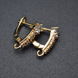 30pc CZ Paved Earring Hooks Jewelry Findings DIY Jewelry Making