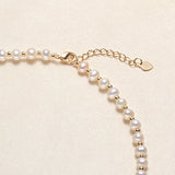 14K Pearl Bow Choker Necklace DIY Jewelry