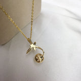 14K Gold Filled Pearl Dragonfly Necklace DIY Jewelry