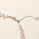 14K Pearl Weave Gypsophila DIY Necklace
