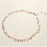 14K Pearl Weave Gypsophila DIY Necklace