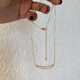 14K True Filled Freshwater Pearl Smile Necklace DIY Jewelry