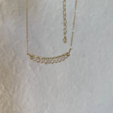 14K True Filled Freshwater Pearl Smile Necklace DIY Jewelry
