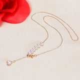 14K Filled Pearl Y Style Necklace DIY Jewelry