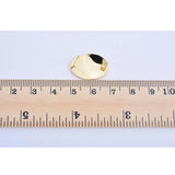 Wave Oval Hoop Stud Earrings 20x14MM DIY Jewelry Making